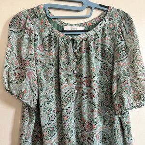 Loft size S Green Blouse